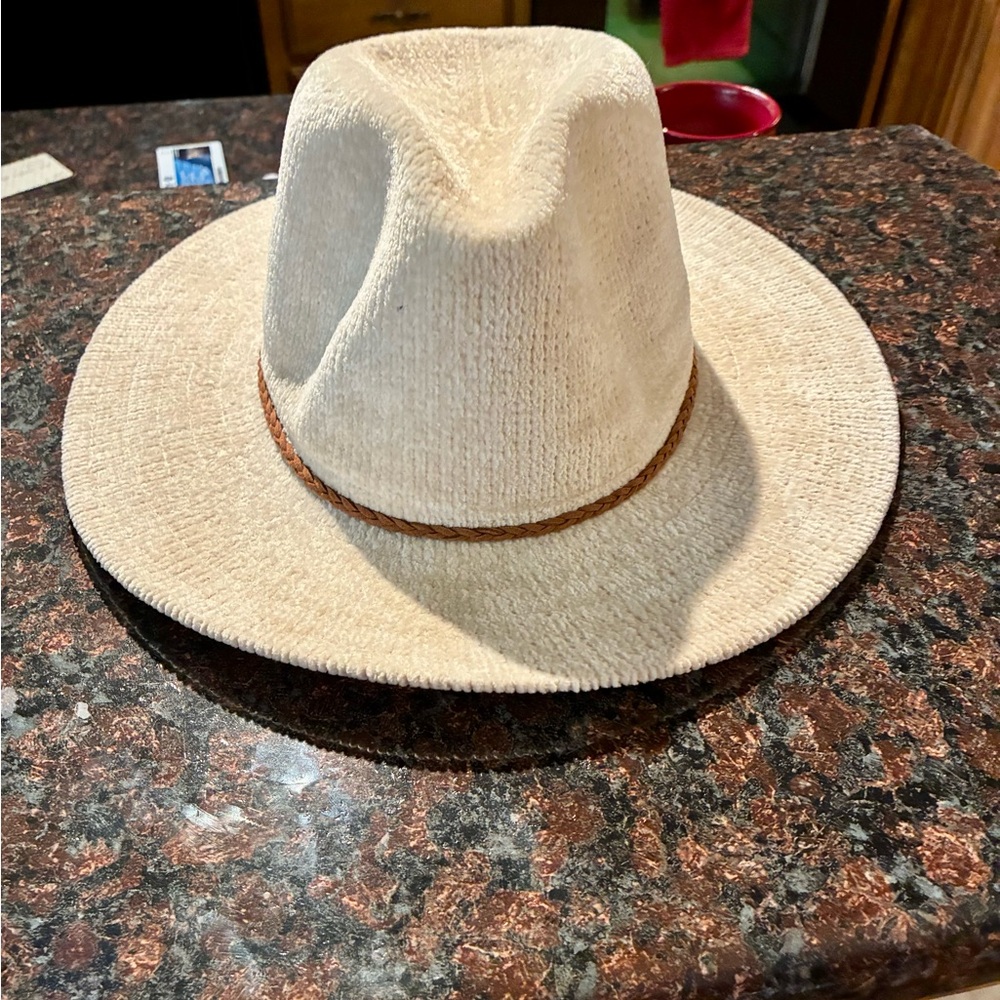 Altar'd State Tan Fedora with Brown Band - new with tags